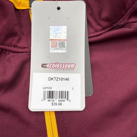 Loyola Ramblers Colosseum Mens L Large Long Sleeve 1/4 Zip Pullover Wolf - Picture 3 of 7